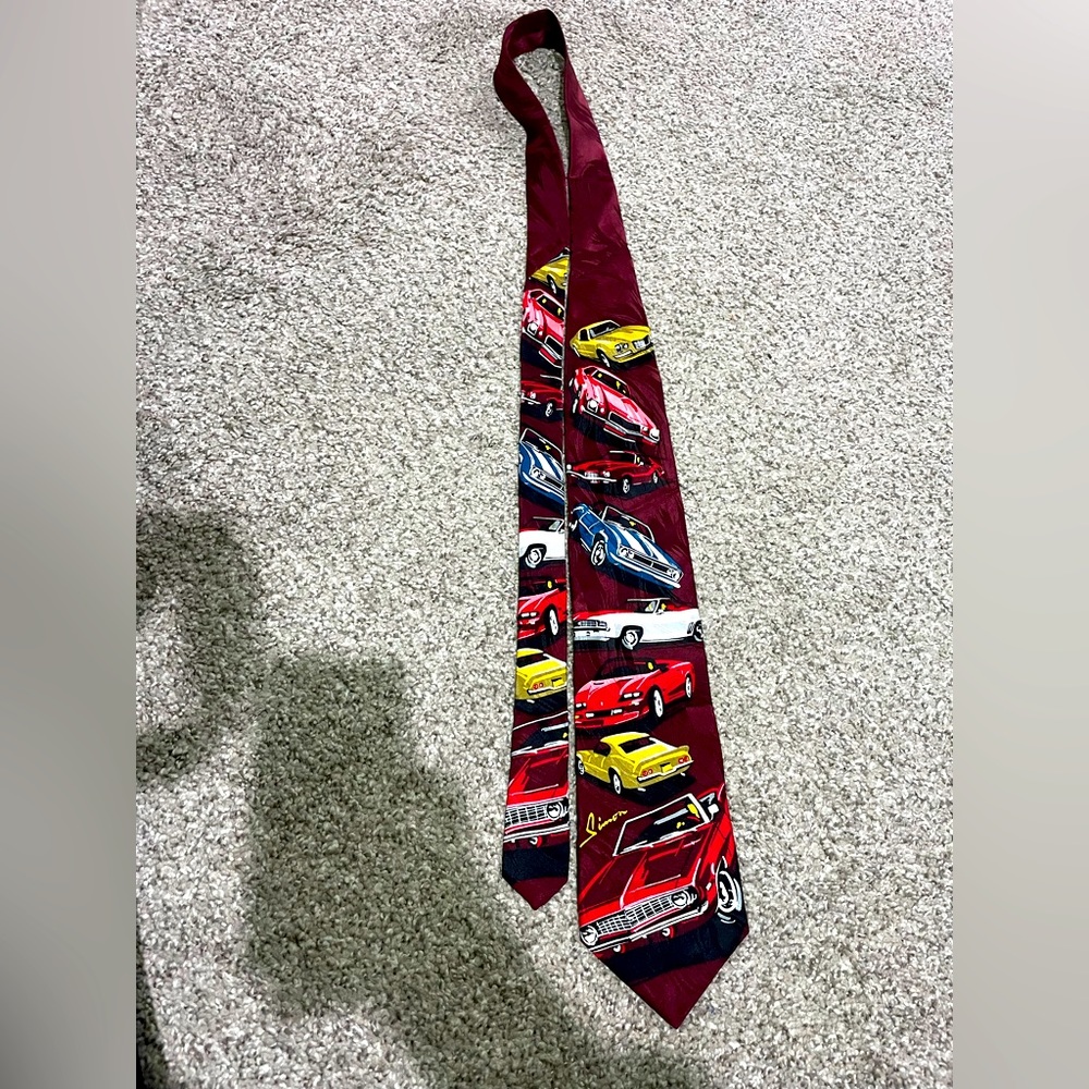 RM STYLE History of Camaro Silk Tie